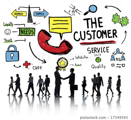 The Customer Service Target Market Support Assistance Concept The Customer Service Target Market Support Assistance Concept 17349593