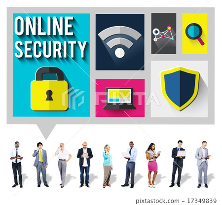 Online Security Protection Password Privacy Data Concept Online Security Protection Password Privacy Data Concept 17349839
