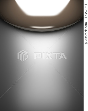 polished metal element on gray background 17357981