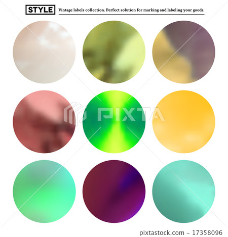 Set of colorful blurred round spots Set of colorful blurred round spots 17358096