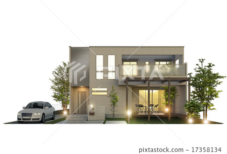 住宅夜景 住宅夜景 17358134