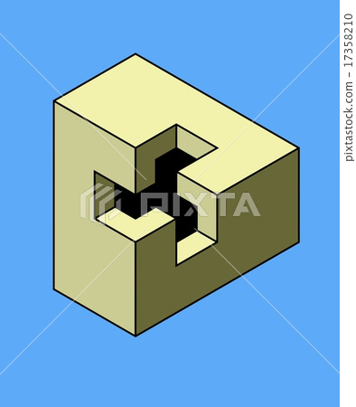 Impossible figure 2 (enlarged remake version) - Stock Illustration ...