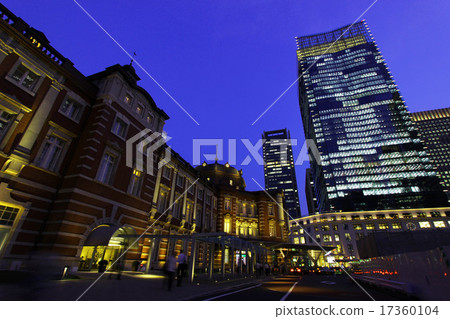 東京站夜景 17360104