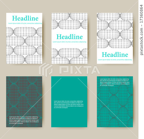 Polygonal design style letterhead and brochure. Mesh polygonal background. Scope of lines and dots 17360864