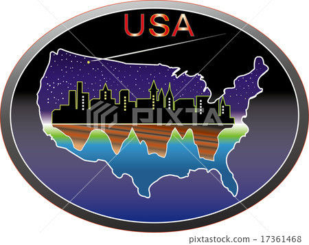 America desert and skyscraper 17361468
