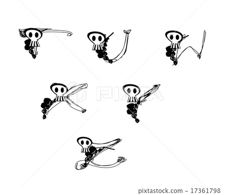 alphabet with skulls t - z alphabet with skulls t - z 17361798