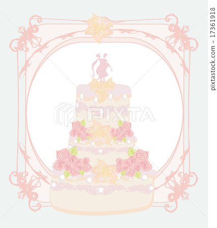 wedding cake card design wedding cake card design 17361918