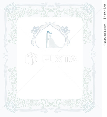 elegant wedding invitation with wedding couple elegant wedding invitation with wedding couple 17362126