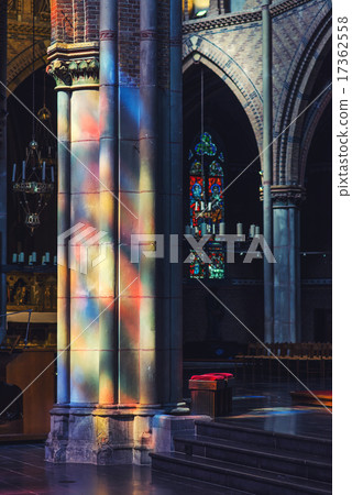 Stained glass reflections 17362558