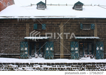 Otaru Canal warehouse group side view 17362637