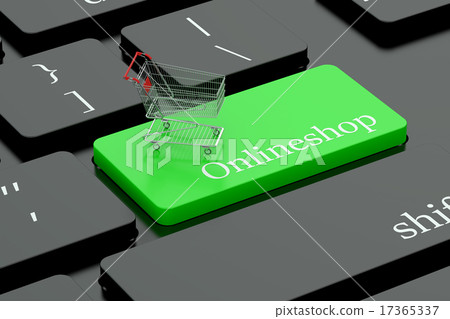 Online shop keyboard button 17365337