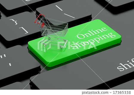 Online shopping keyboard button Online shopping keyboard button 17365338