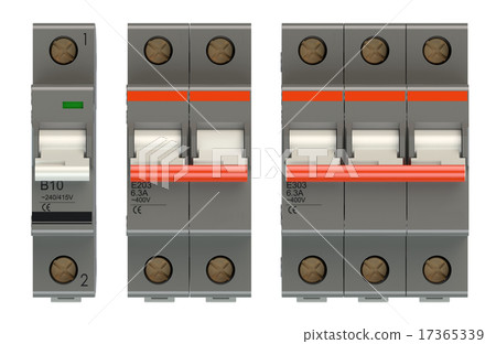 Set of automatic electricity switches Set of automatic electricity switches 17365339