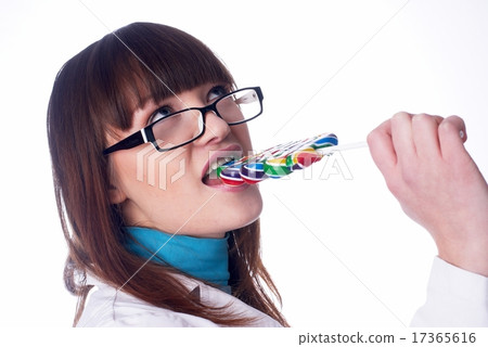 Pretty girl with candy 17365616