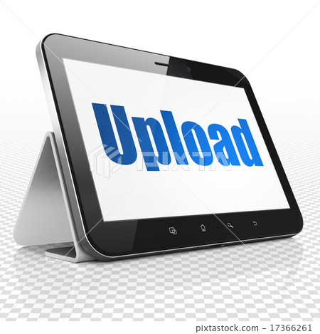 Web development concept: Tablet Computer with Upload on display 17366261