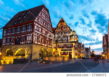 Rothenburg ob der Tauber Germany at dusk 17366471