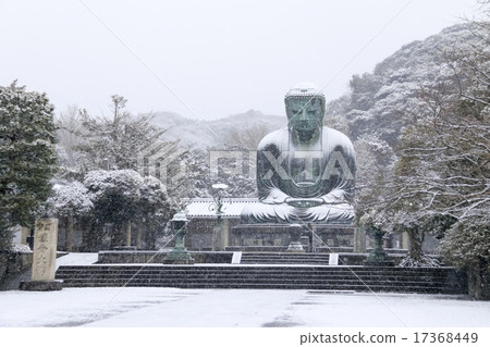 雪鎌倉大佛 17368449