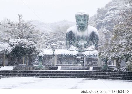 Snow Kamakura Great Buddha 17368450