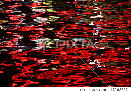 The color of the night reflected in the water The color of the night reflected in the water 17368762