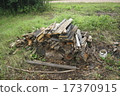Stack of firewood from boards 17370915