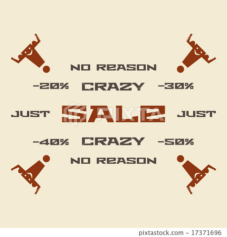 No reason sale vector illustration. No reason sale vector illustration. 17371696