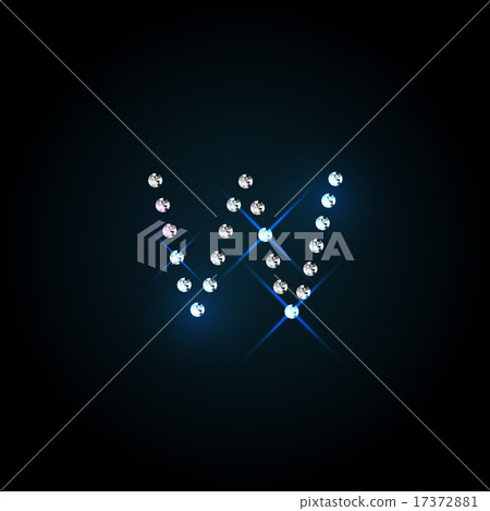 Gems letter. Shiny diamond font. Gems letter. Shiny diamond font. 17372881