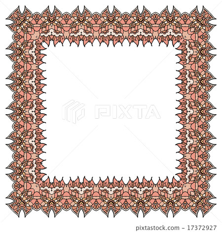 Pink Square Element Soft pink frame. Isolated square element. - Stock Illustration ...