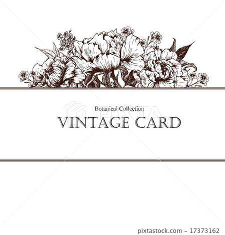 Vintage floral vector card 17373162