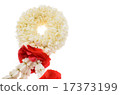 Thai jasmine garland isolated on white 17373199