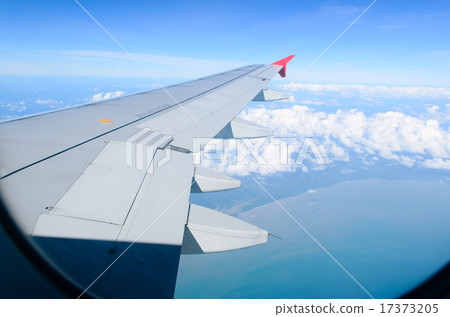 view from aircraft fly above ocean 17373205