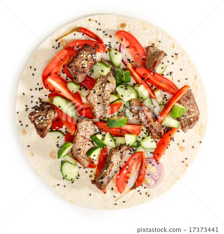 Beef shawarma isolated 17373441