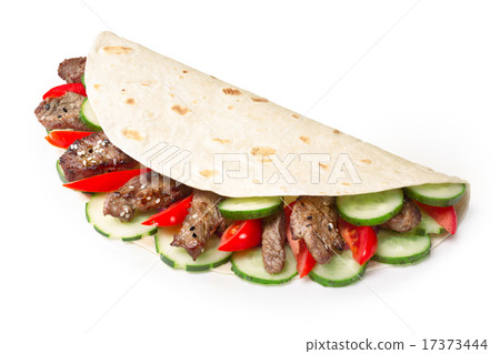 Beef shawarma isolated 17373444