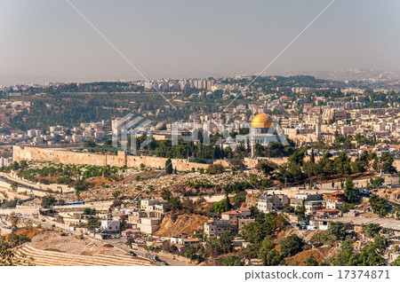 Dome of the Rock beautiful panorama of Jerusalem Dome of the Rock beautiful panorama of Jerusalem 17374871