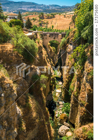 The Puente Viejo - Old Bridge in Ronda, Province Of Malaga, Spain 17375680