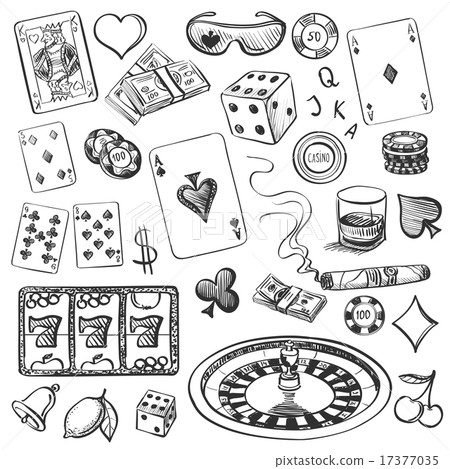 Hand drawn Casino Collection Hand drawn Casino Collection 17377035