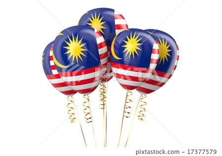 Malaysia patriotic balloons, holyday concept 17377579