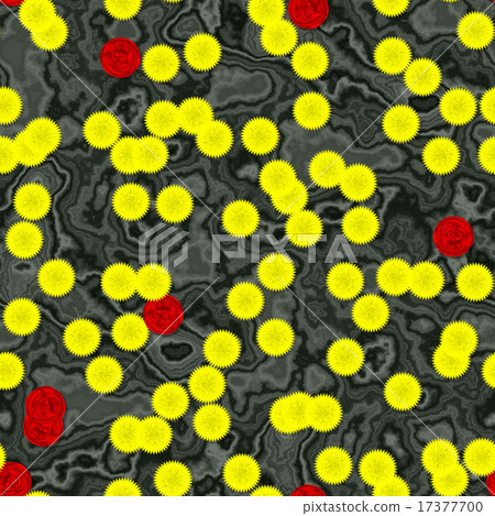 Flower shapes with seamless generated background Flower shapes with seamless generated background 17377700