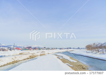 在早春的Uonogawa的風景 17377807