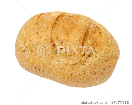 Appetizing wholegrain bread taken closeup.Isolated 17377918