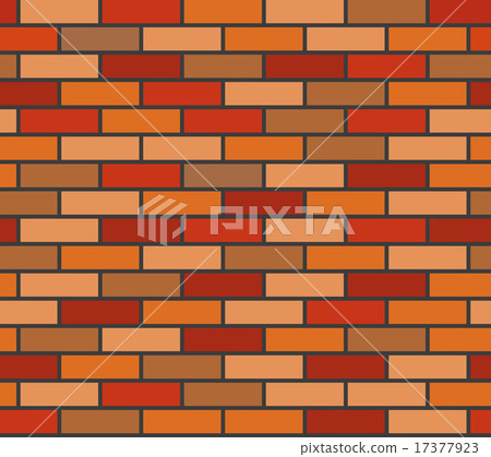 Brick wall seamless texture vector 17377923
