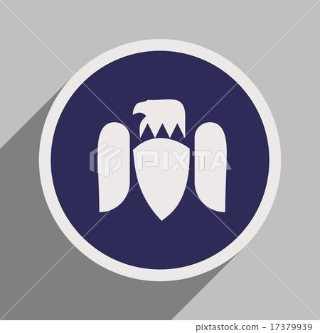stylish silhouette of an eagle stylish silhouette of an eagle 17379939