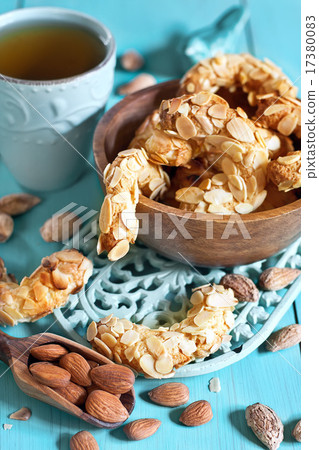 Crescent almond cookies 17380083