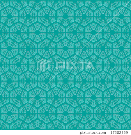 Winter emerald green hexagonal snowflakes pattern Winter emerald green hexagonal snowflakes pattern 17382569