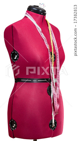 tailor dummy - female figure red mannequin 17382813