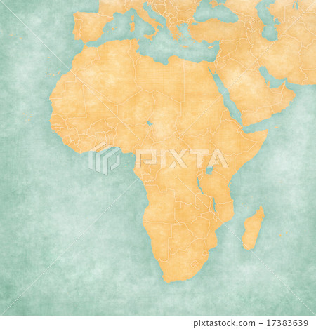 Map of Africa - Blank Map (Vintage Series) Map of Africa - Blank Map (Vintage Series) 17383639