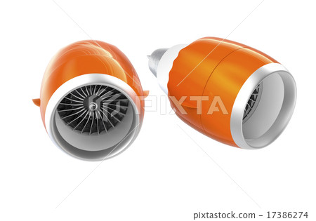 Image of orange jet fan engine - Stock Illustration [17386274] - PIXTA