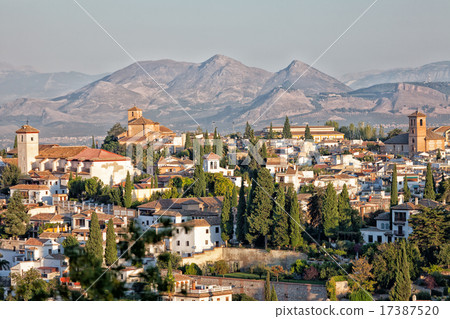 Muslim region of Albayzin in Granada, Spain Muslim region of Albayzin in Granada, Spain 17387520