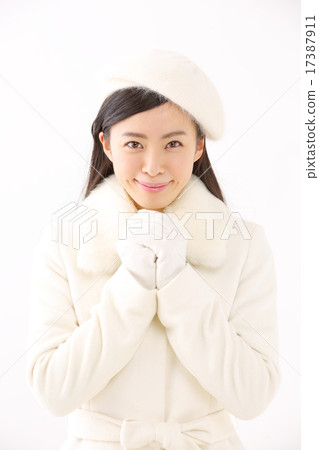 A young woman in a coat 17387911