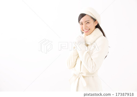 A young woman in a coat 17387918