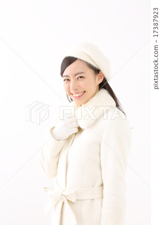 A young woman in a coat 17387923
